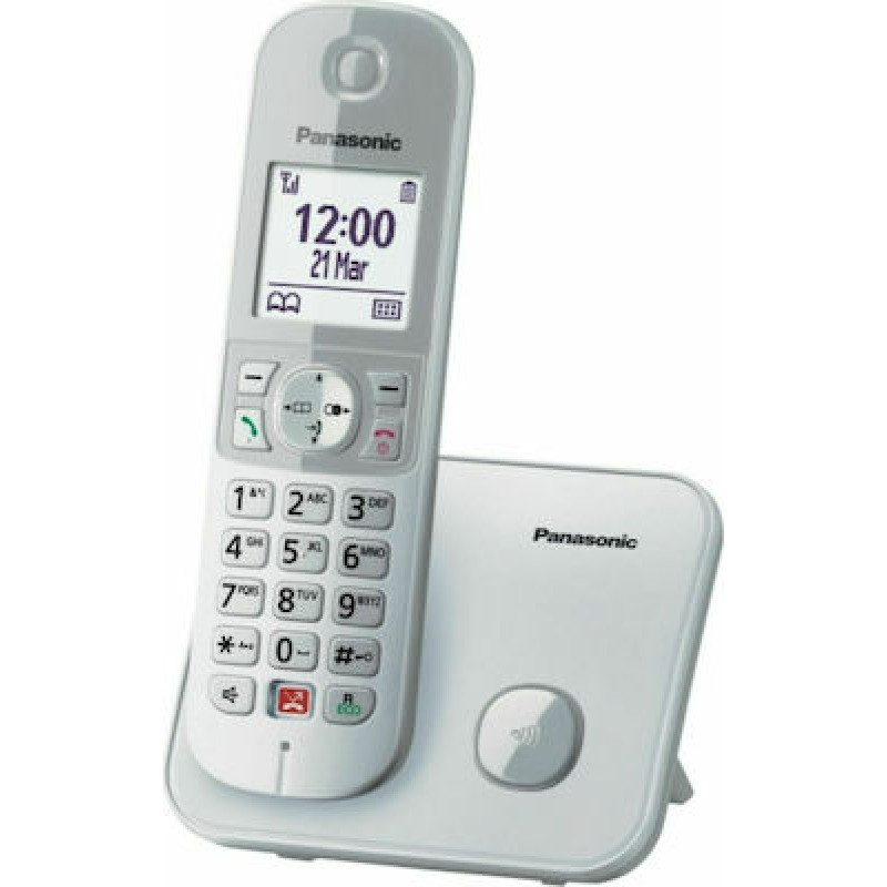 Panasonic KX-TG6851 Ασύρματο Τηλέφωνο με ανοιχτή ακρόαση Ασημί